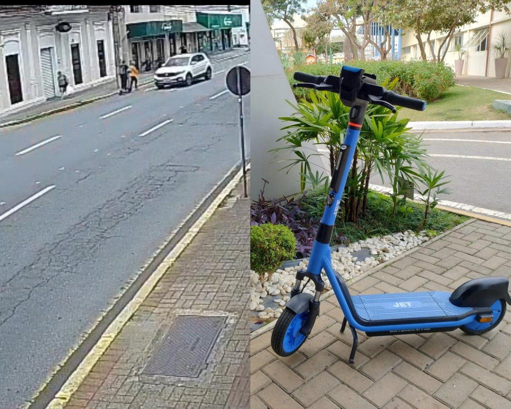 Idosa fica ferida após atropelamento por patinete elétrico em Joinville