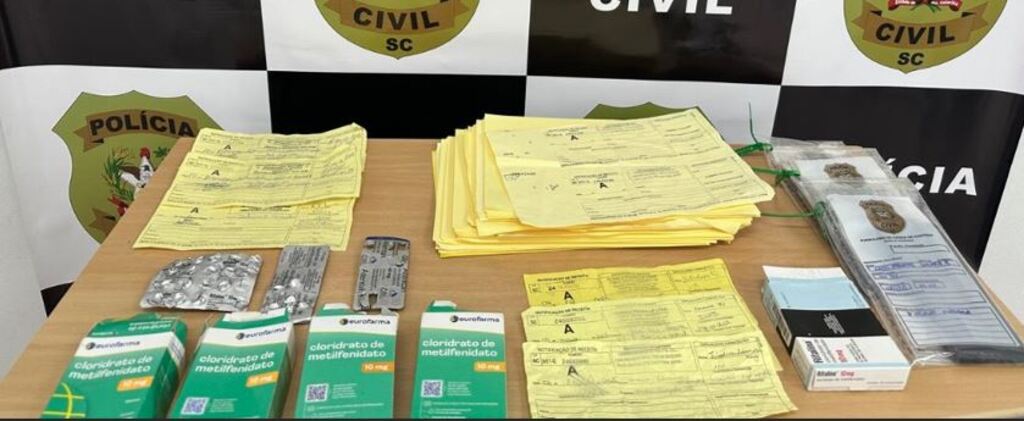 Polícia Civil faz operação contra esquema de falsificação de receitas em Joinville