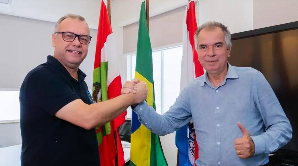 Prefeito Jefinho Garcia (MDB) e seu vice José Maria Caldeira (Republicanos)