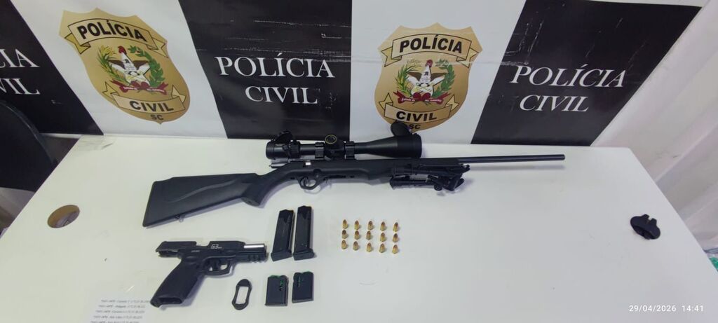 Polícia Civil apreende armas em operação no Itinga