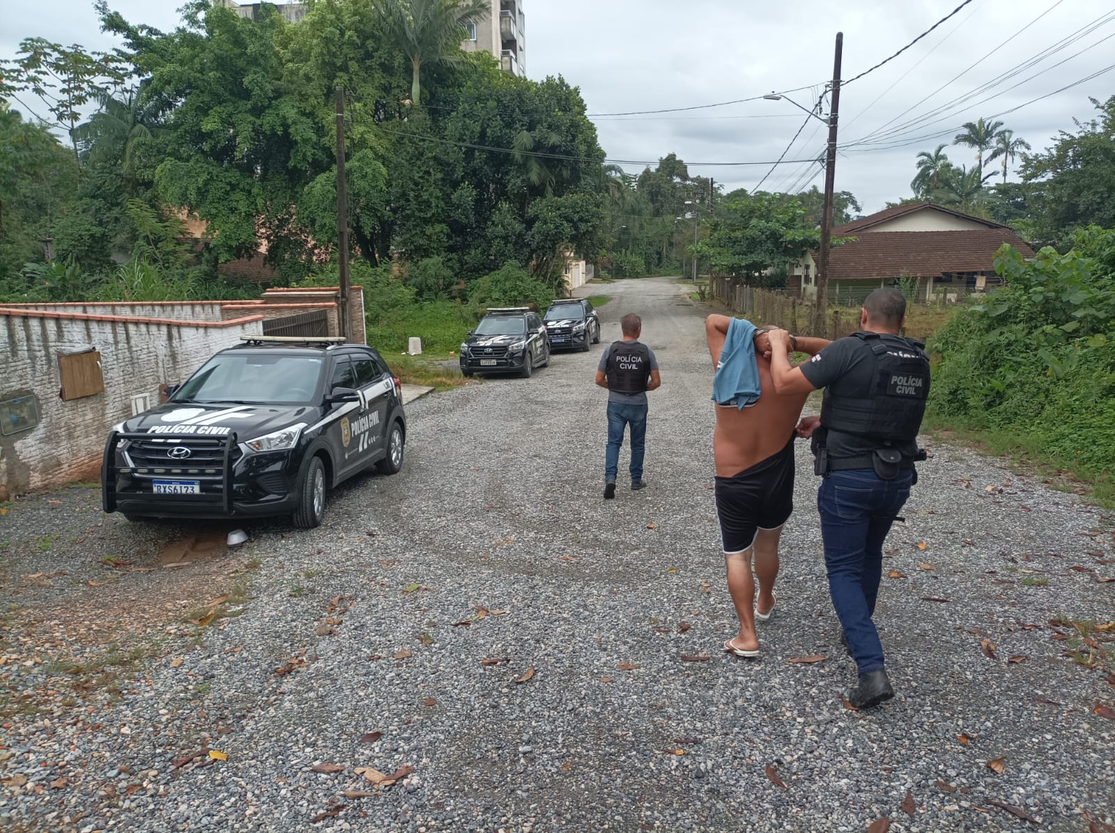 Detido por disparos - Foto Polícia Civil