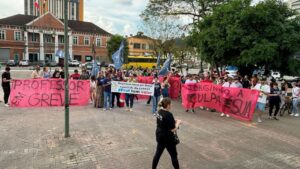 Manifestação do sindicato - Foto divulgação