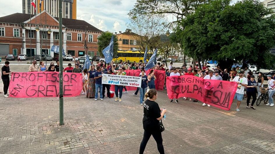 Manifestação do sindicato - Foto divulgação