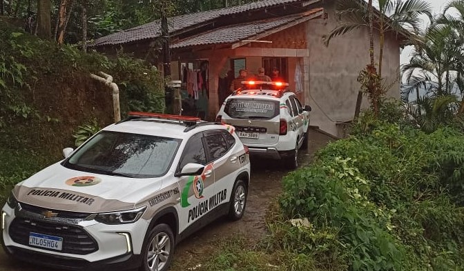 Crime brutal em Guaramirim - Foto divulgação PM