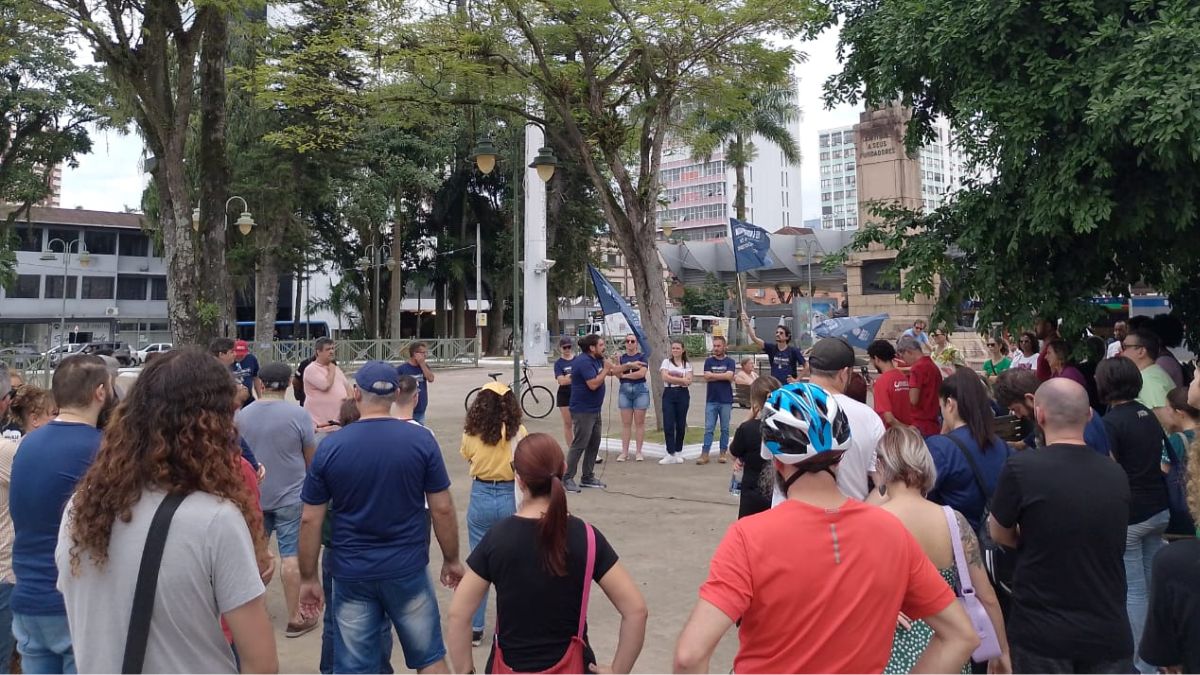 Greve dos professores - Foto Sinte Joinville