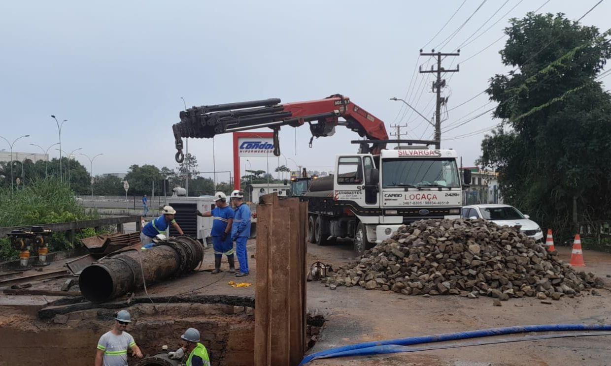 Obras continuam no feriado - Foto divulgação