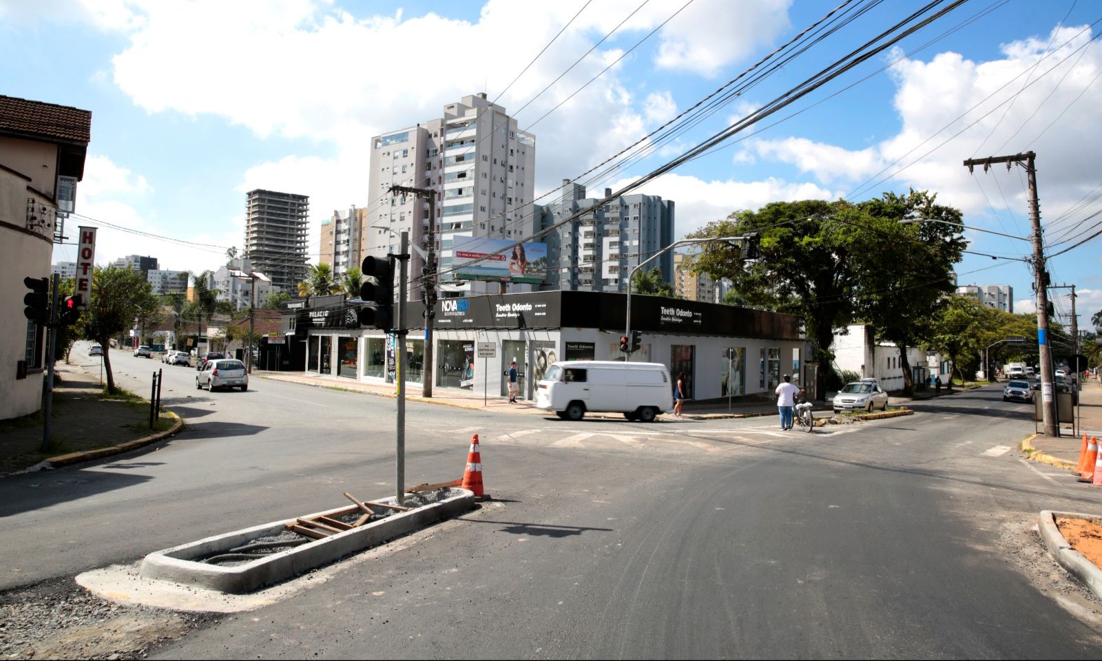 Obras inderditam ruas no sábado - Foto divulgação