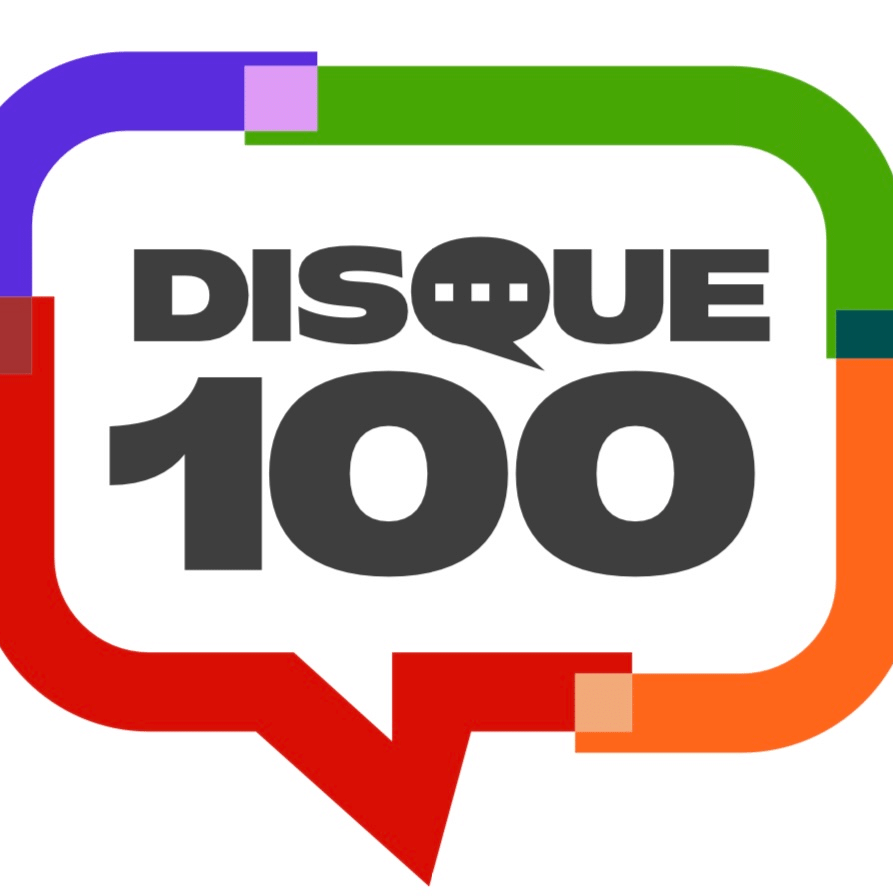 Novo logo Disque 100. Arte Ministério Direitos Humanos