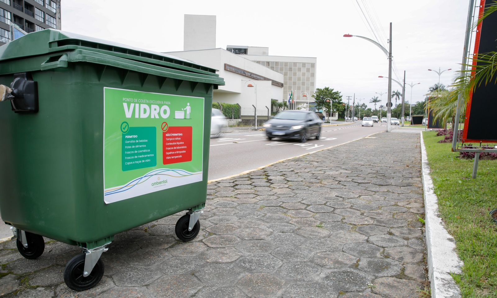 Novo modelo de ponto de descarte espalhados pela cidade - Foto Prefeitura de Joinville