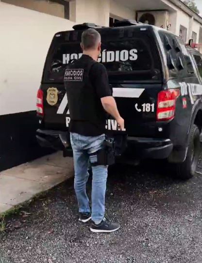 Ação da Polícia Cívil para capturar suspeito - Foto PC