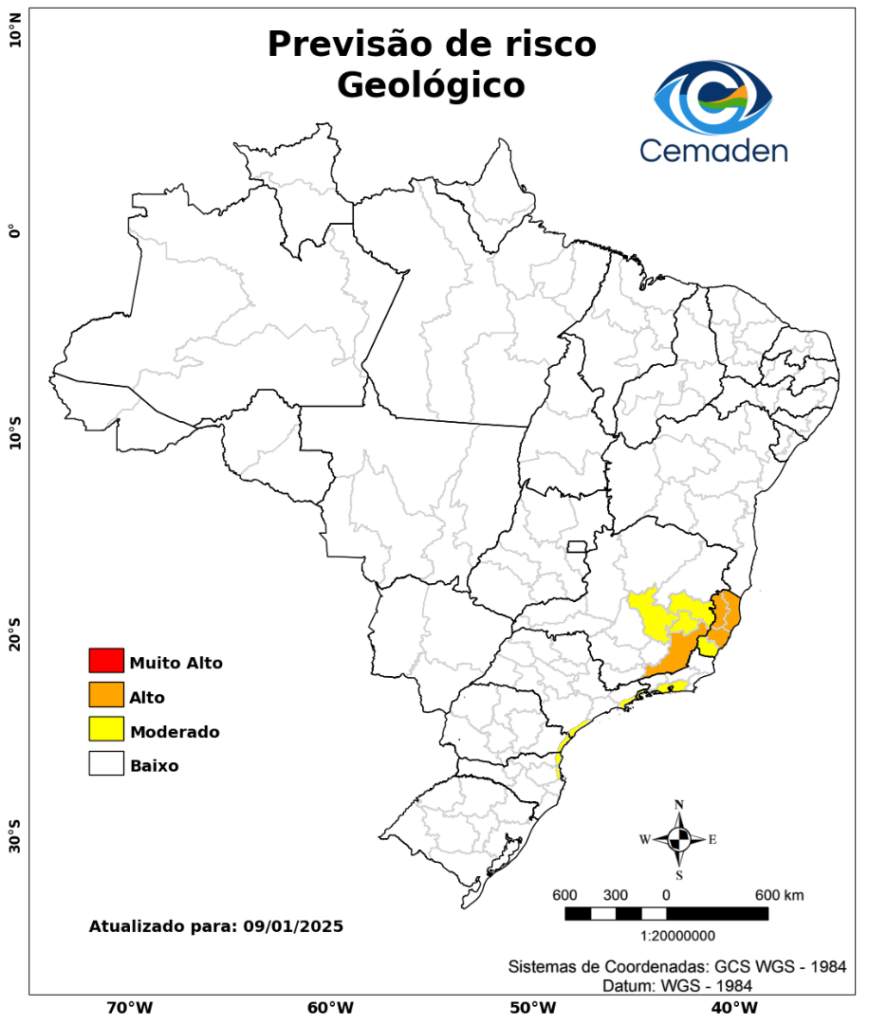 Mapa de Alerta do Cemaden