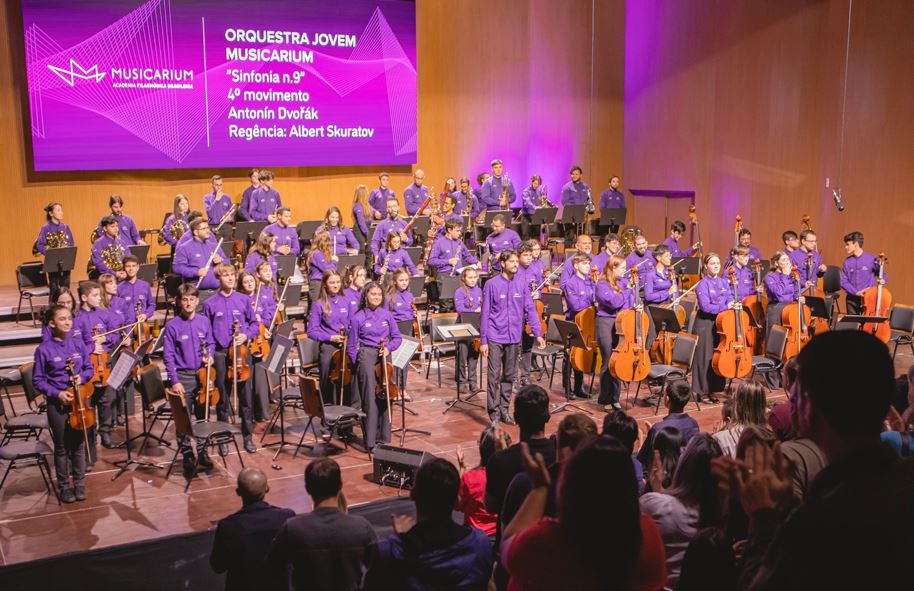 Orquestra Musicarium durante apresentação - Foto Musicarium