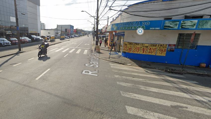 Rua Santa Catarina com a Rua Guarapuava - Foto Google Maps