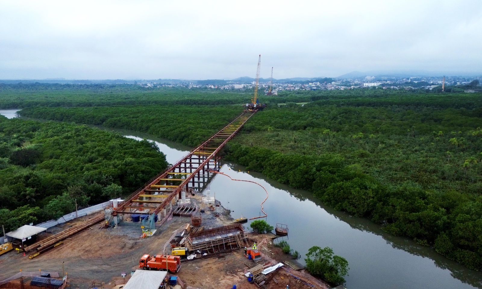Estrutura da Ponte Joinville - Foto Divulgação.