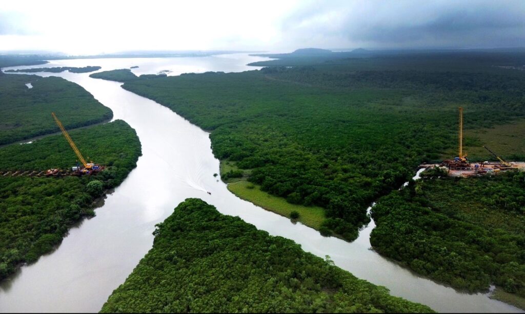 Local onde a ponte será construída - Foto Divulgação